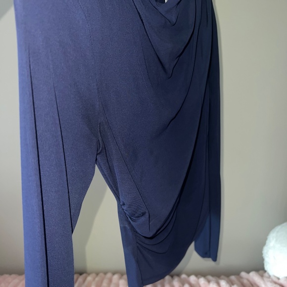 Babaton Navy Blue Blouse w Cinching in Size XS - Picture 5 of 6